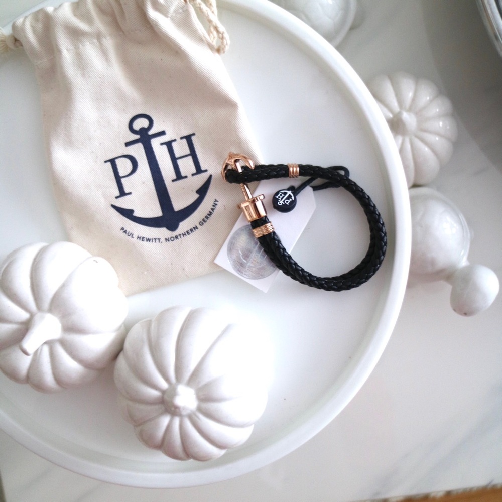 Paul Hewitt Maritime/Anchor Leather Bracelet